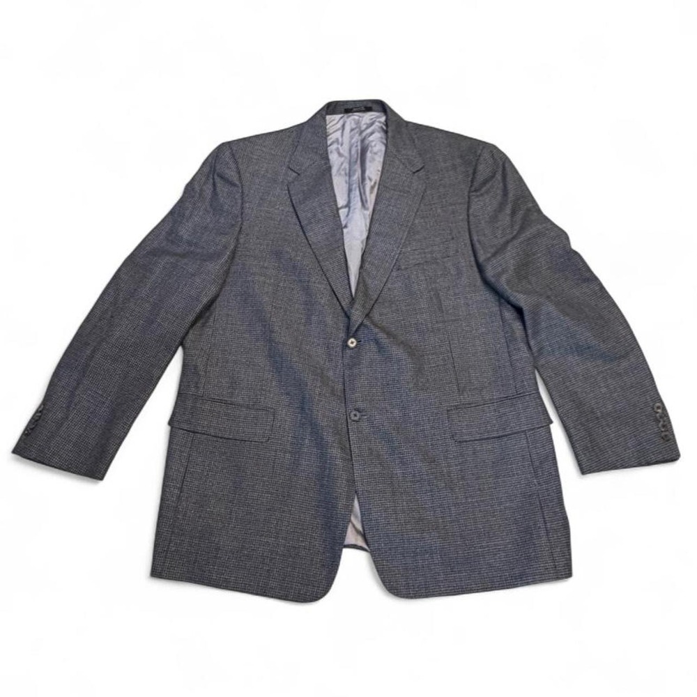Hart Schaffner Marx Blazer Mens Gray Check Nordstrom Studio Collection Excellent